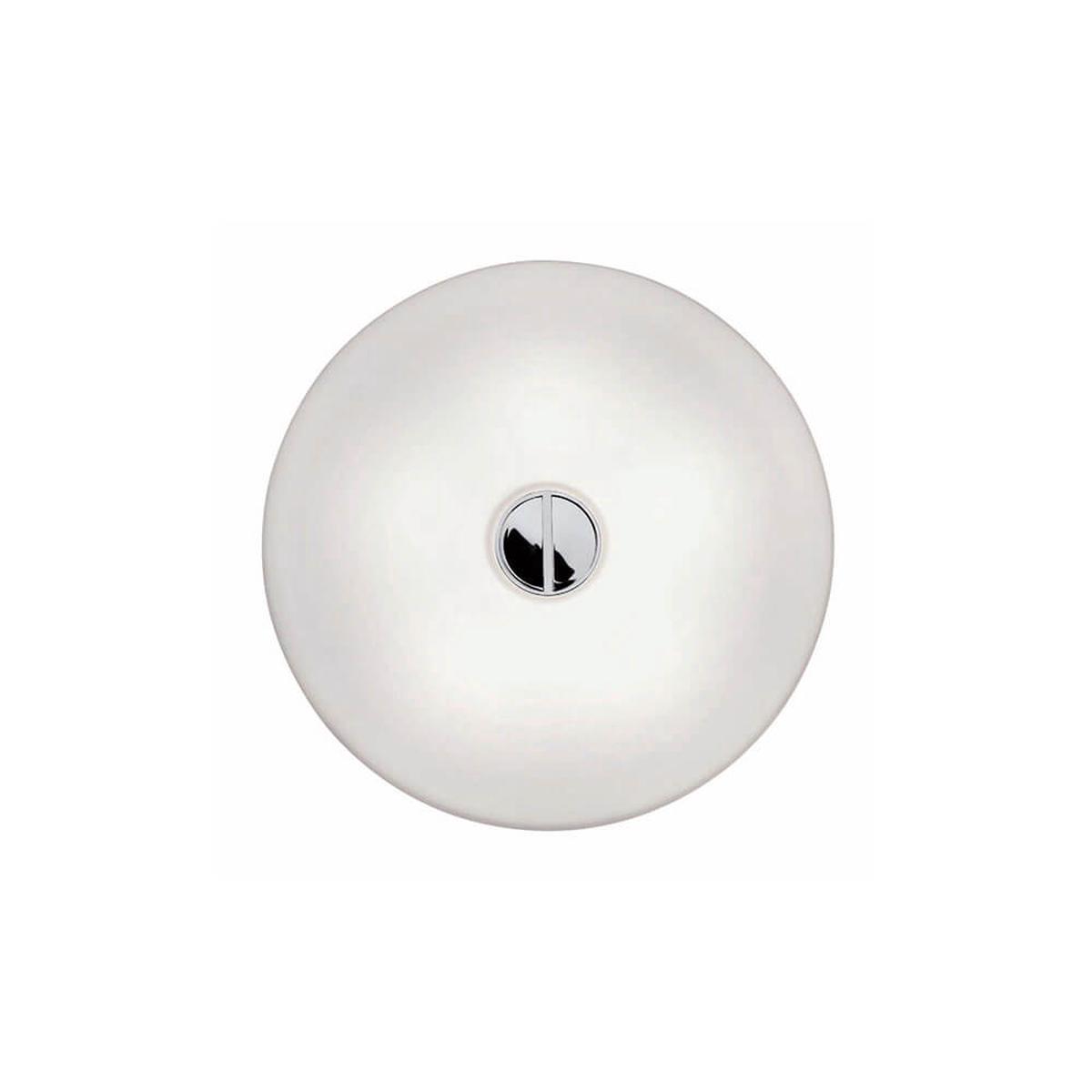 Flos Mini Button wall lamp opal white