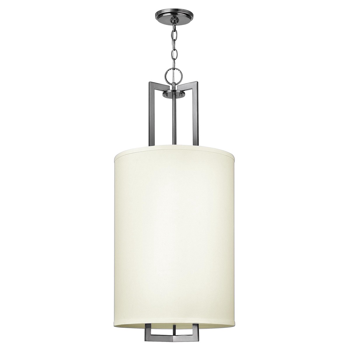 Hampton 3 Light Pendant - Antique Nickel E27