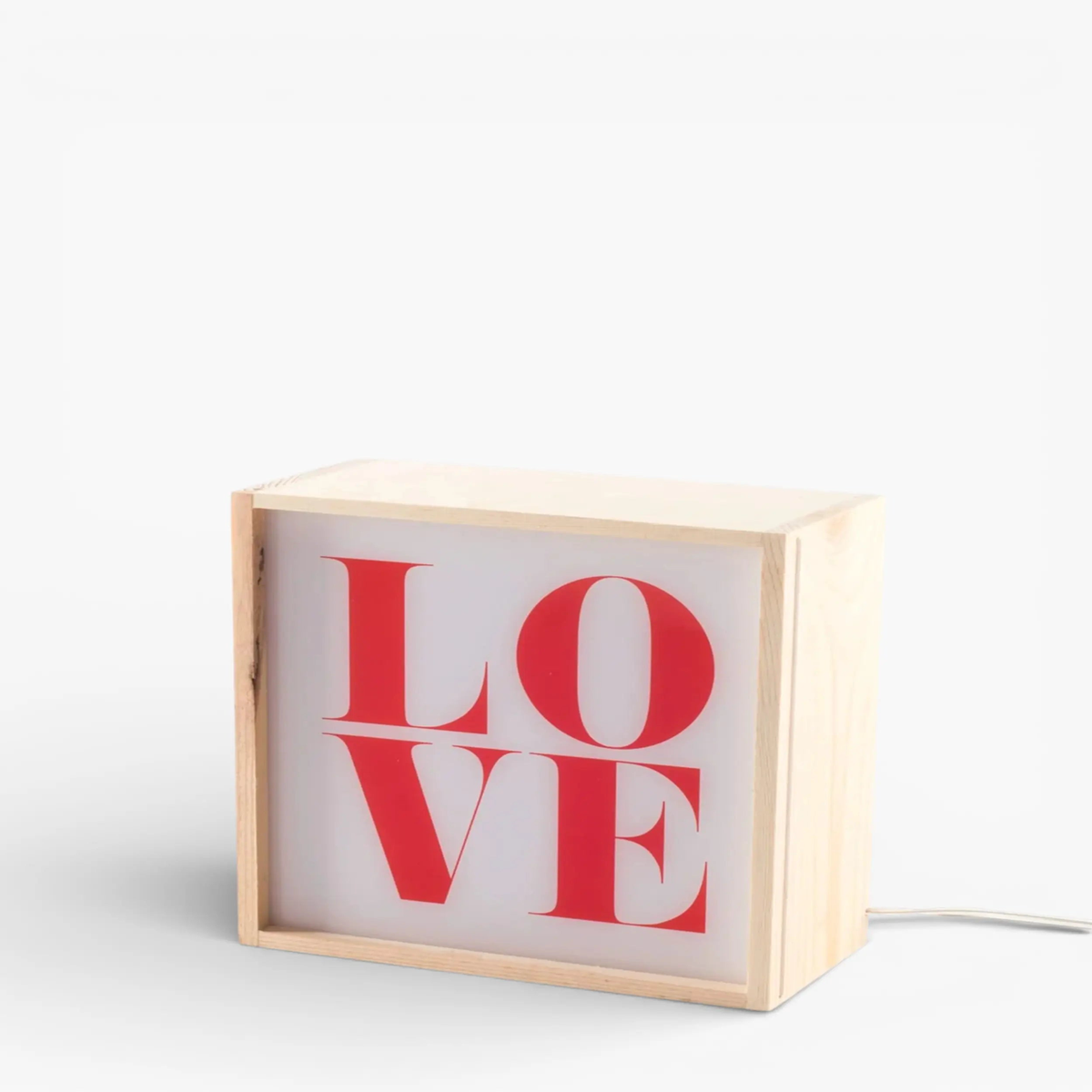 Seletti Lightthink Box table lamp with replaceable texts