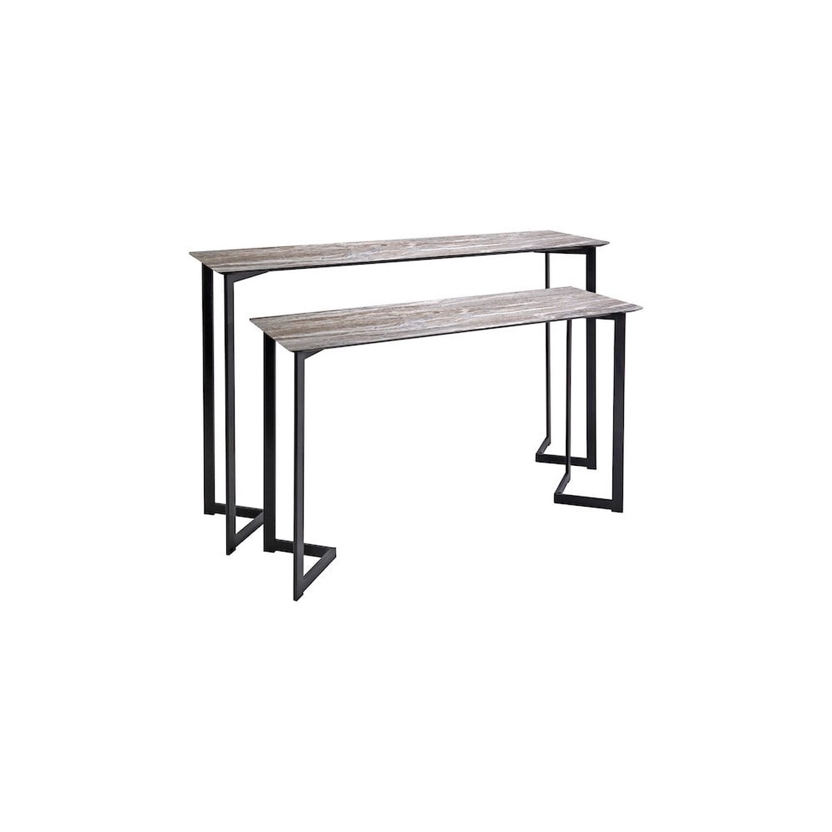 001LUL002 Lulani Nested Console Table Brown Stone