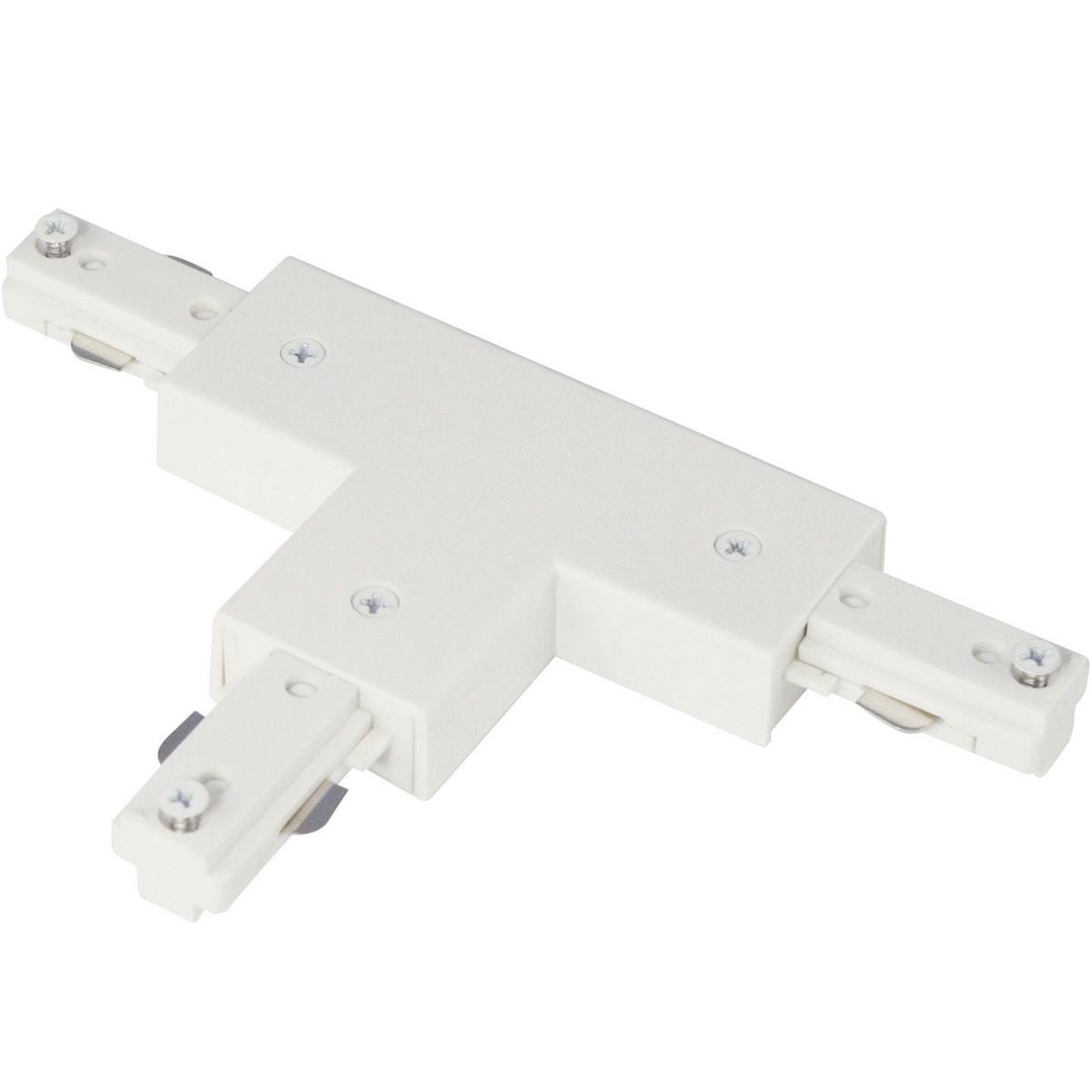 0.8" Height T Connector With Left Polarity - White