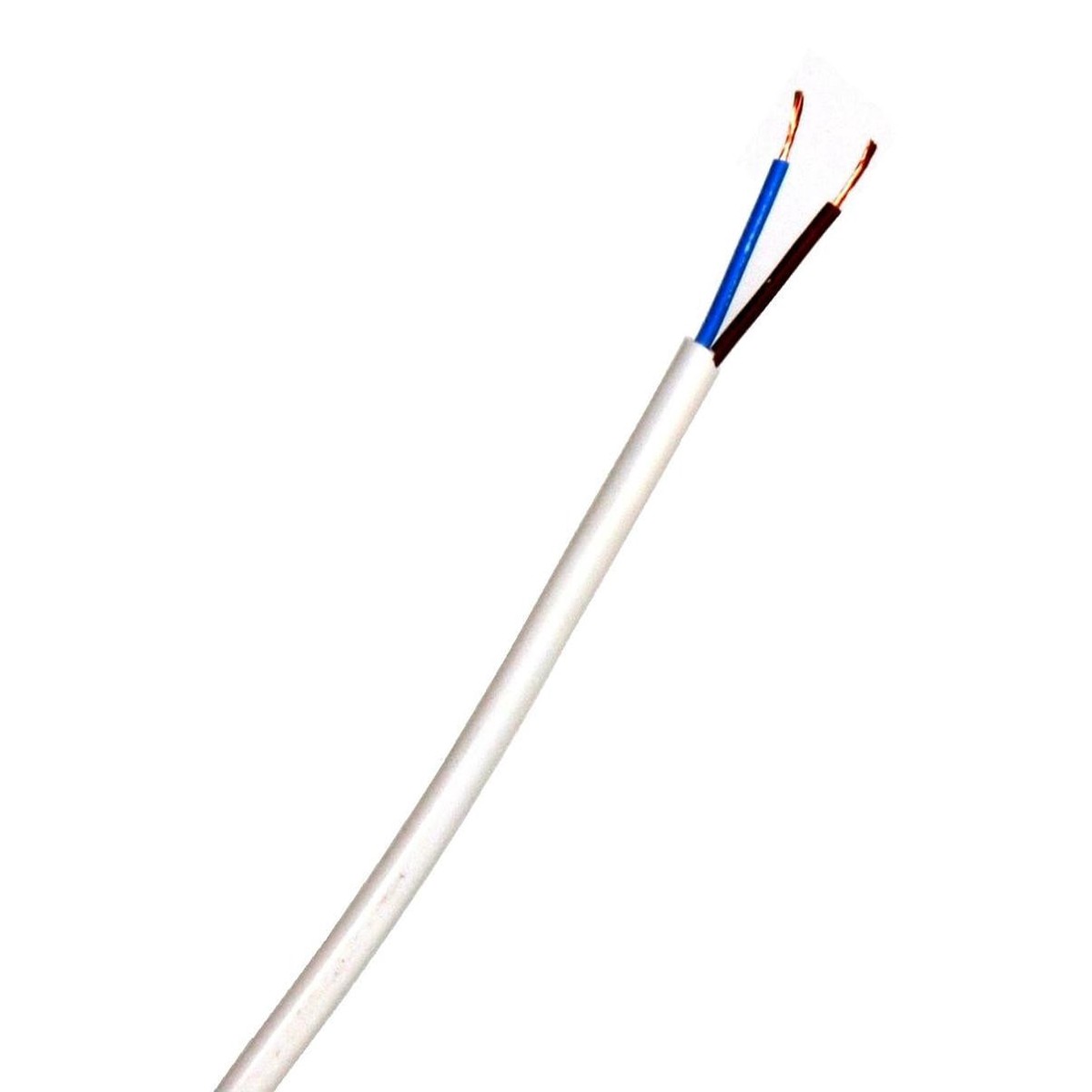 01676 - 3182Y Round Twin 0.75mm White