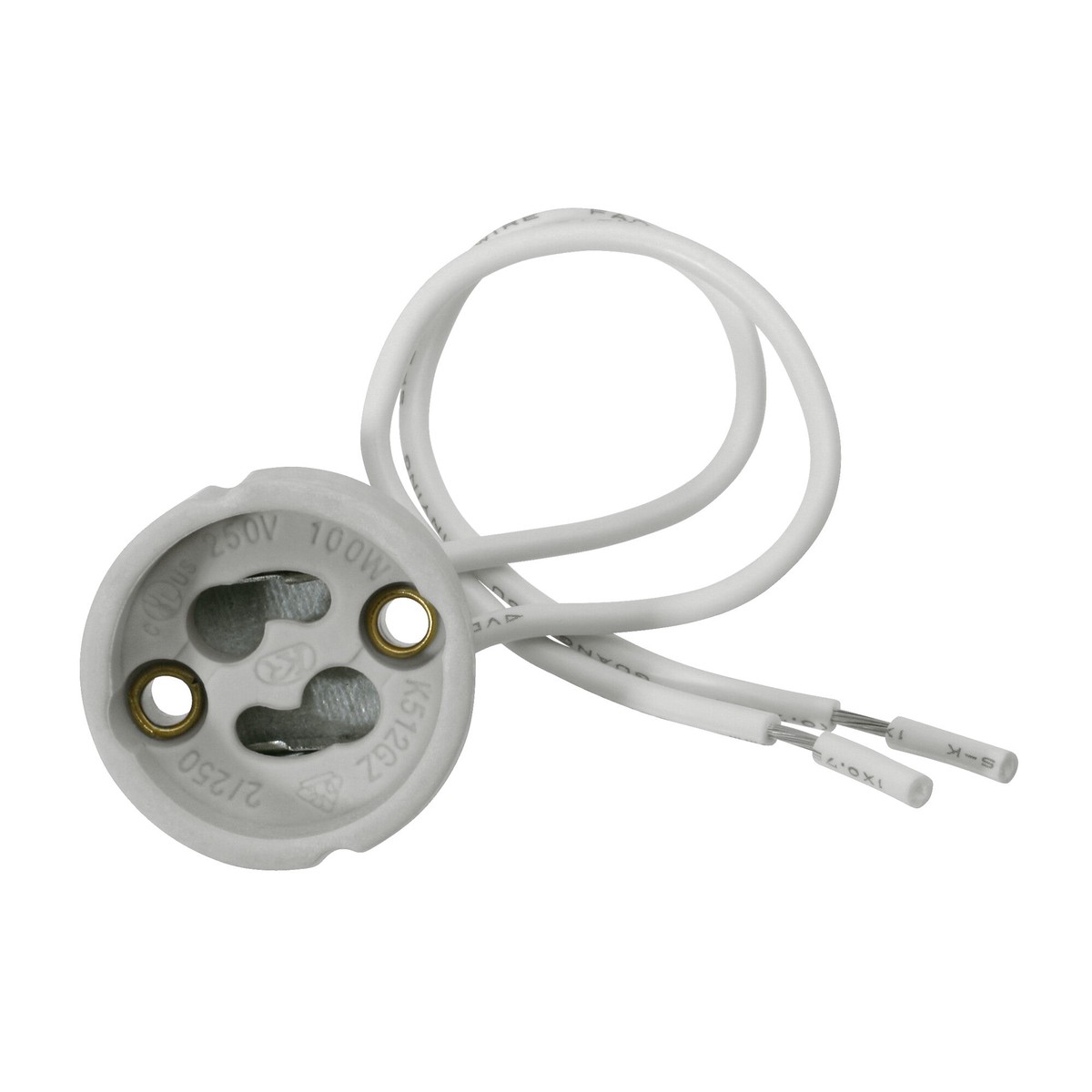 GU10 Lampholder Standard 2A - Grey Hldr