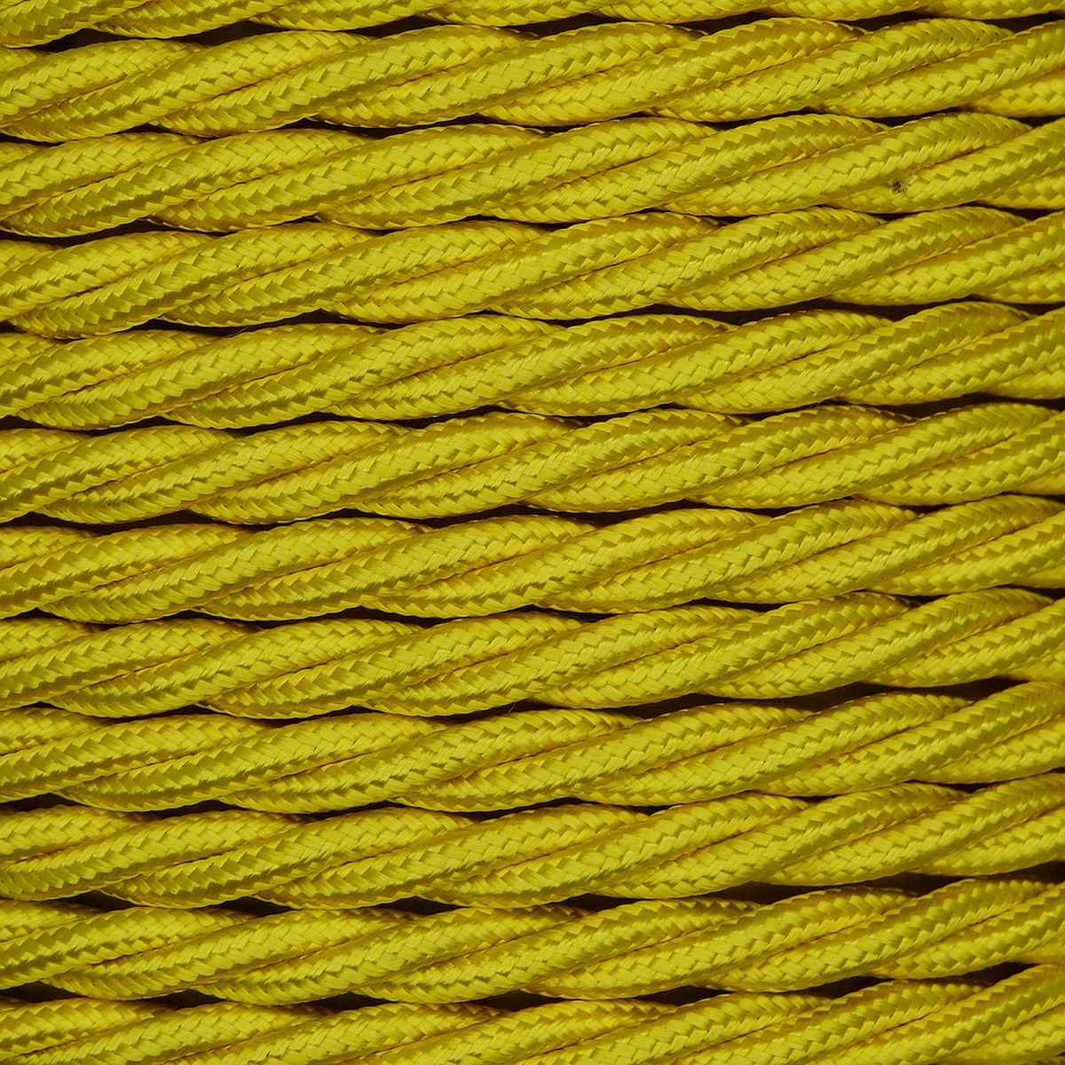 01005 Triple Twisted Braided Flex 3 core 0.75mm Yellow, mtr