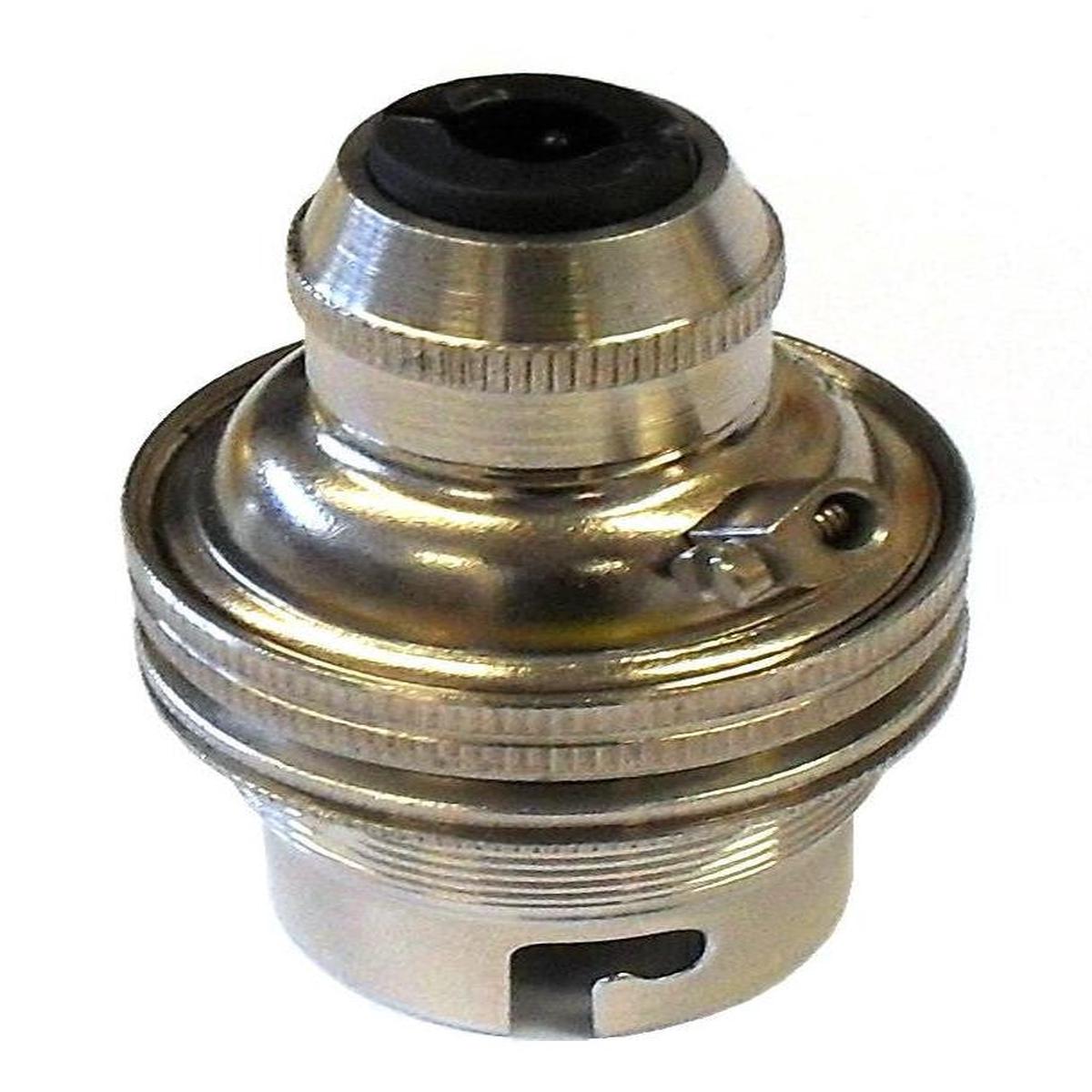 05013 - BC Nickel Cordgrip Lampholder (Metal cordgrip)