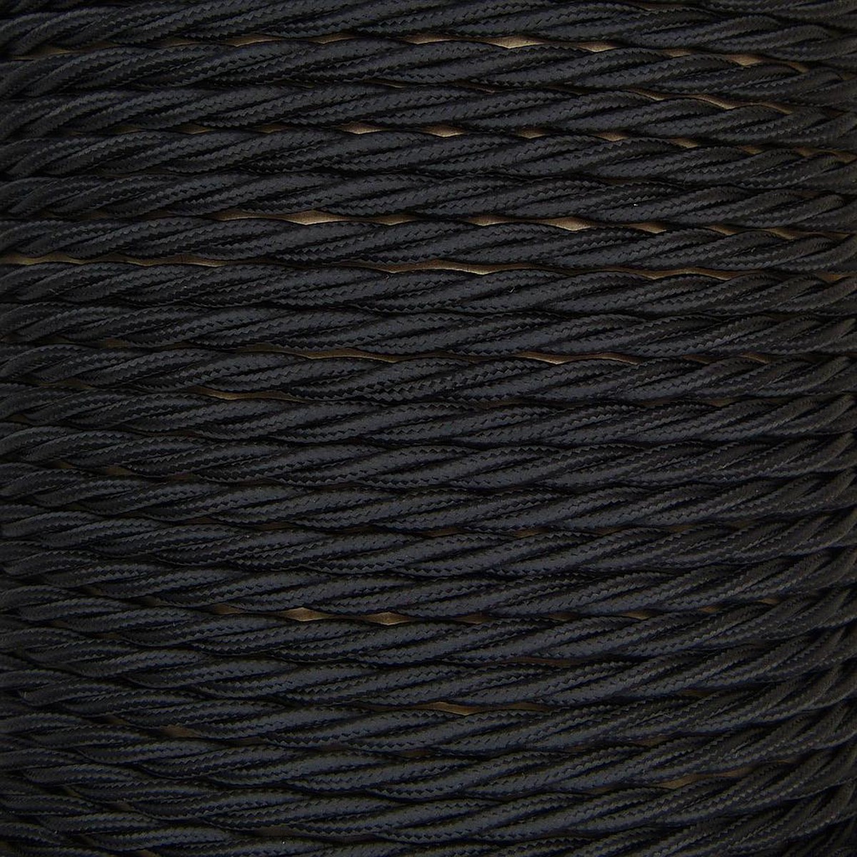 01015 Ecofix T-T Braided Flex 3 core 0.5mm Black, mtr