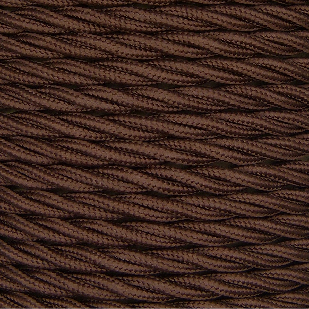 01736 Triple Twisted Braided Flex 3 core 0.5mm Brown, mtr