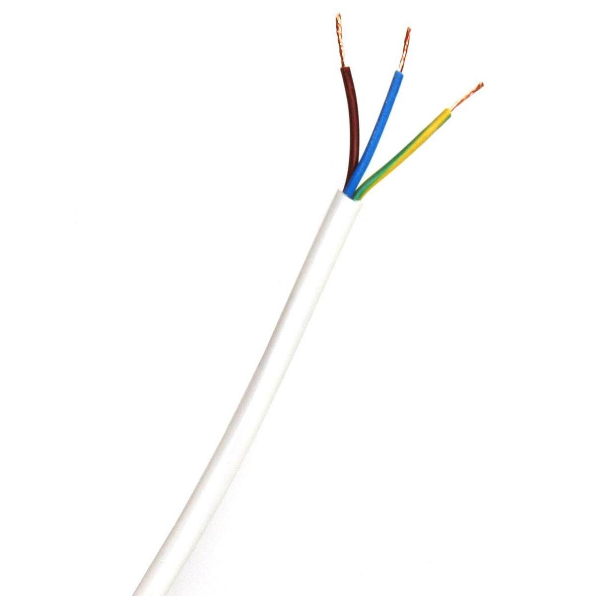 01684 - 3183Y 3 Core 0.75mm White