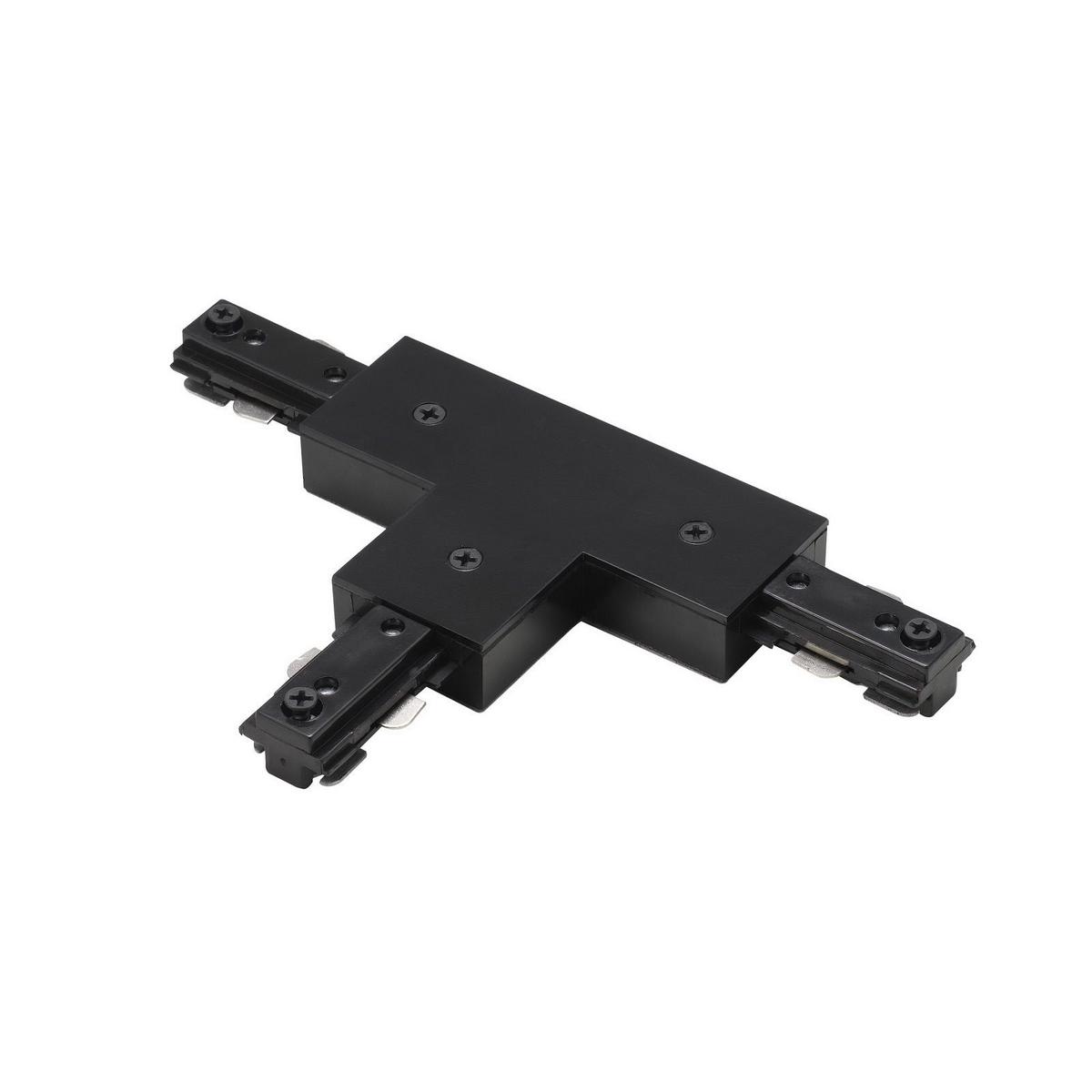 0.8" Height T Connector With Left Polarity - Black