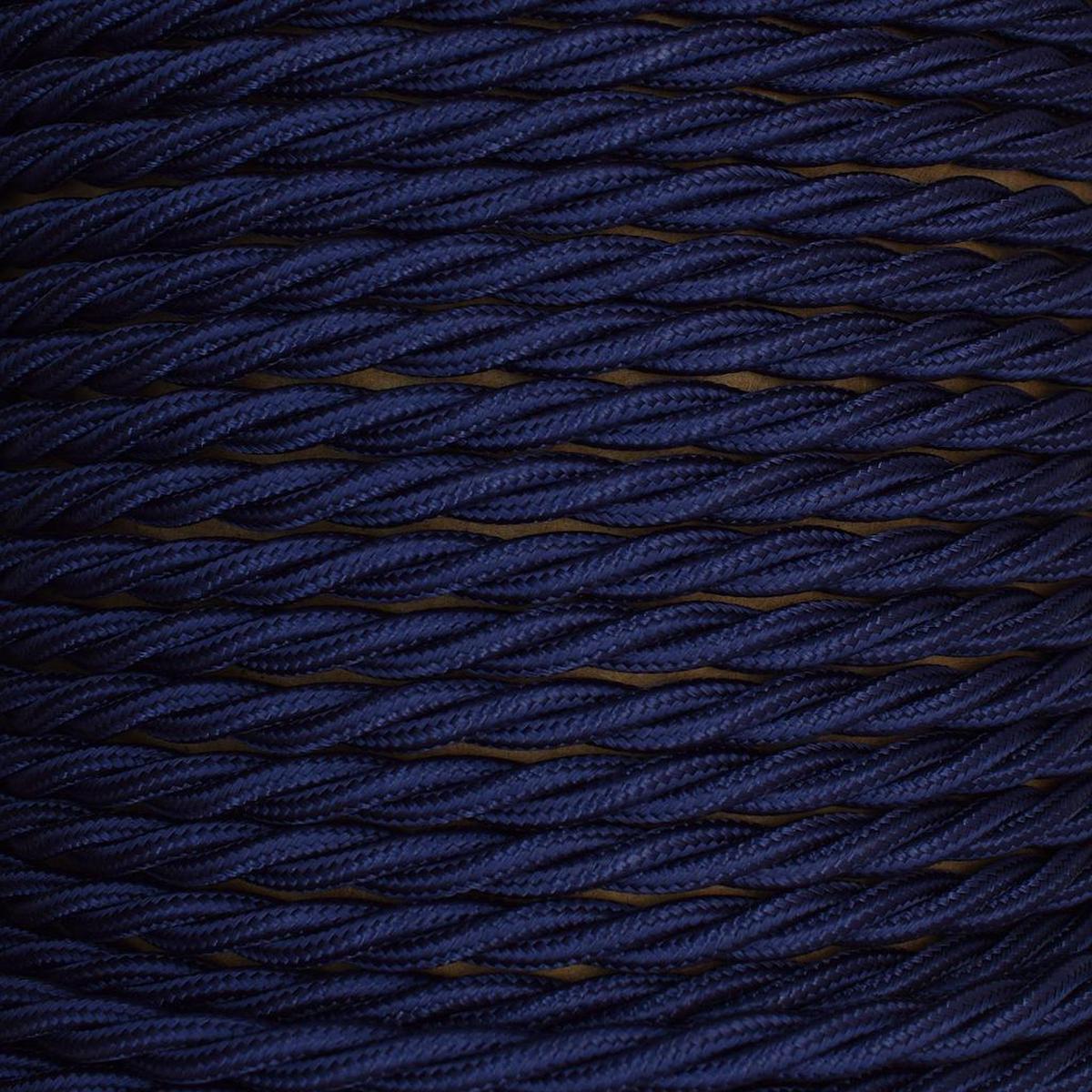 01035 T-T Braided Flex 3 core 0.75mm Navy, mtr