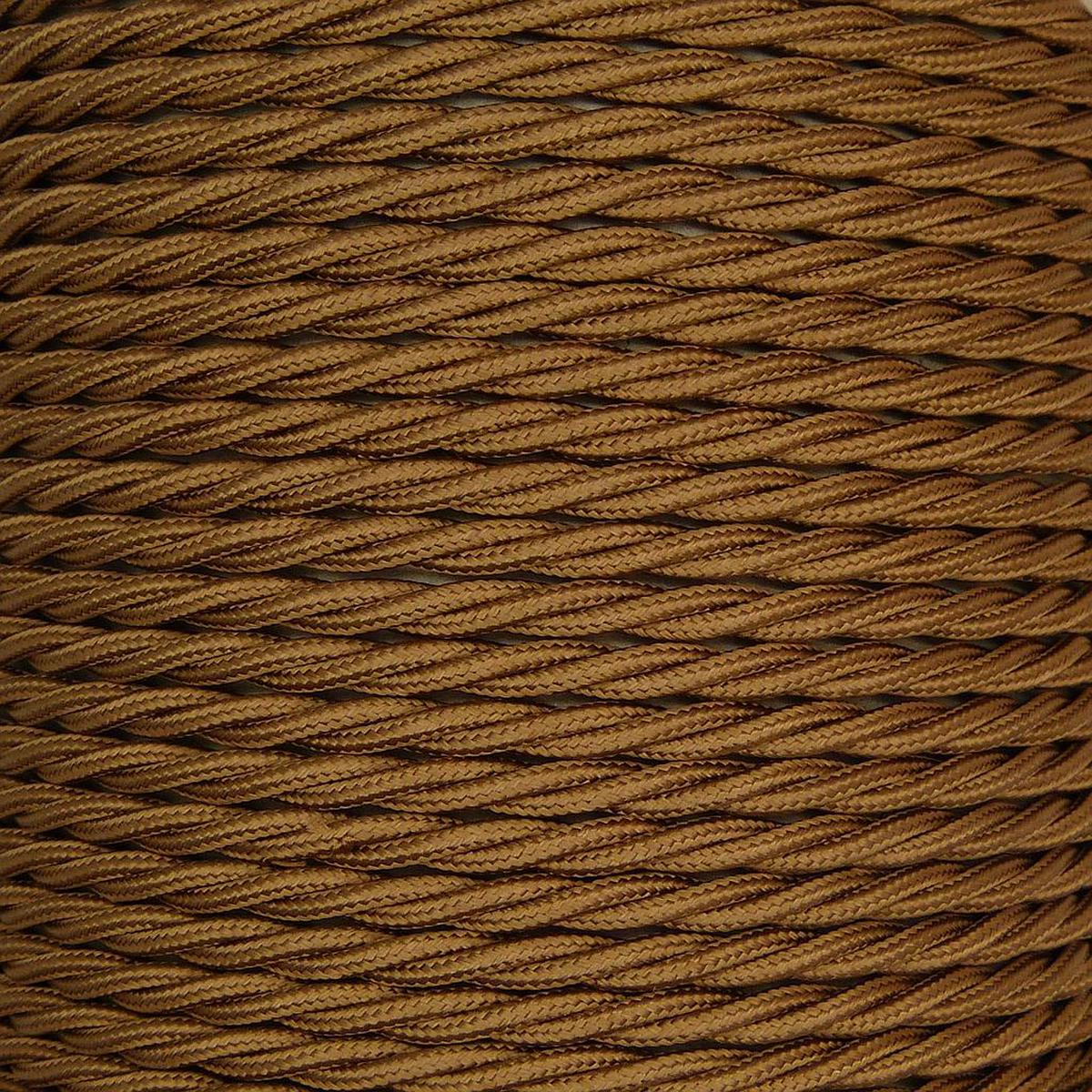 01041 Triple Twisted Braided Flex 3 core 0.75mm Bronze, mtr