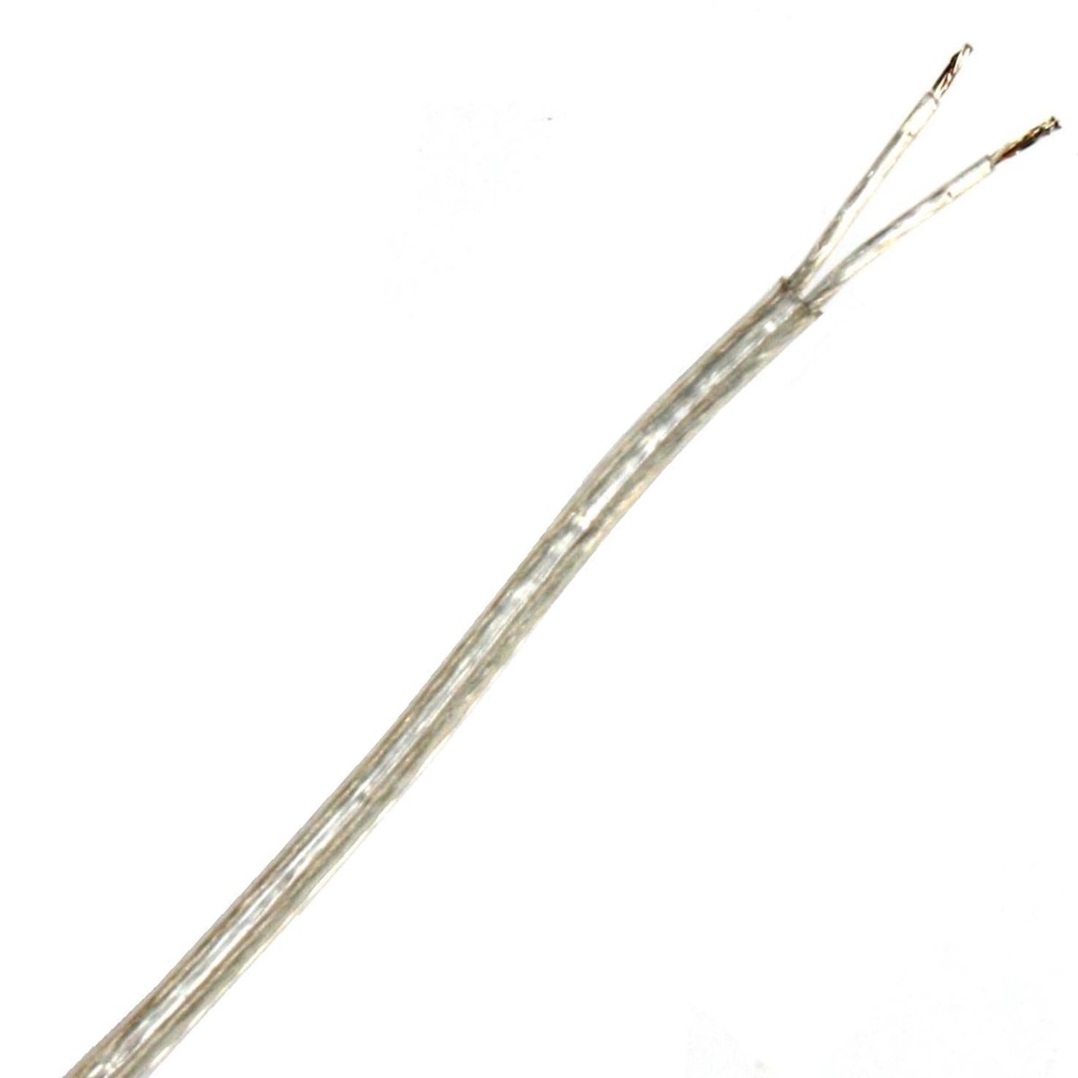 01745 Transparent Round Twin 0.75mm Flex - 1 Metre