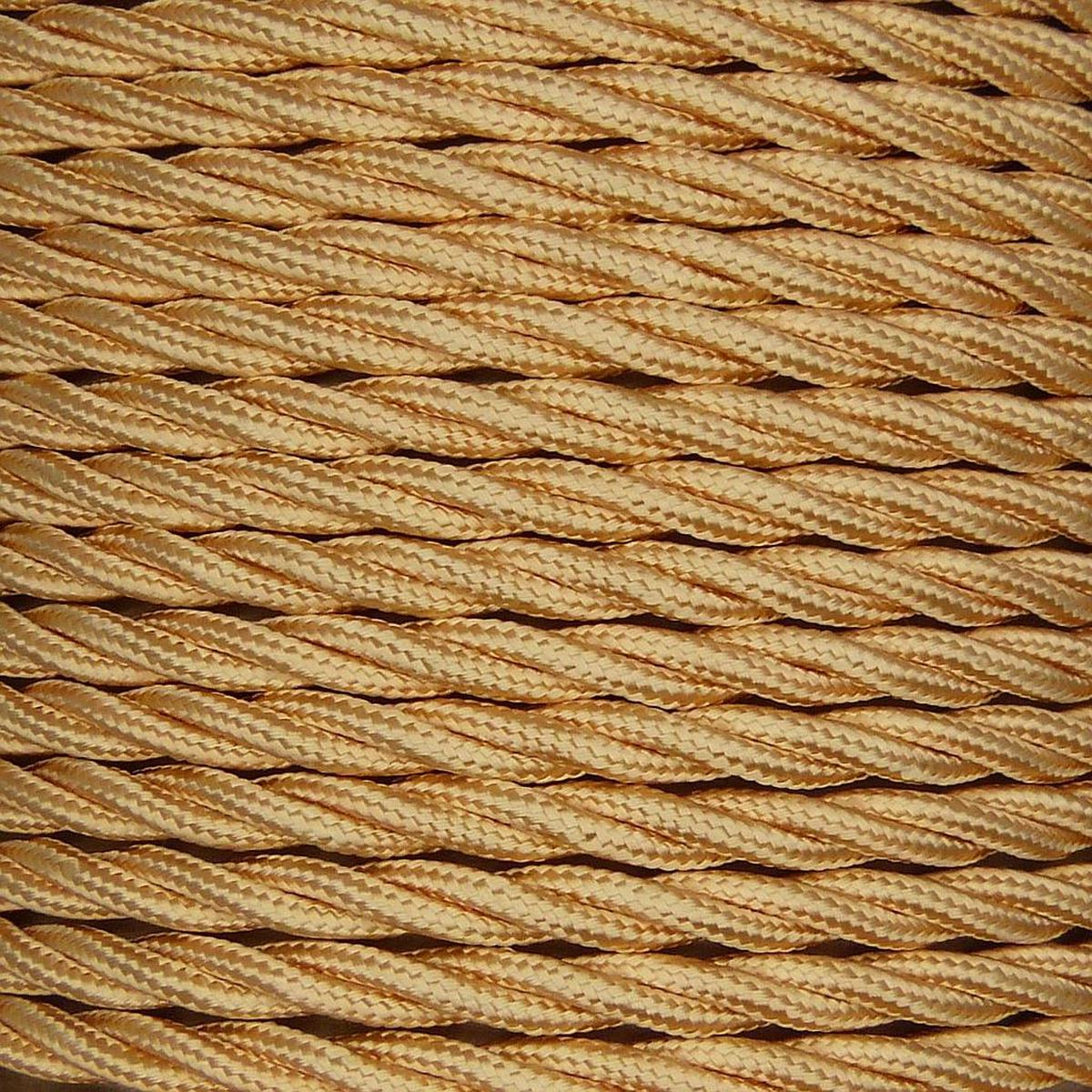 01010 Triple Twisted Braided Flex 3 core 0.5mm Copper Colour, mtr