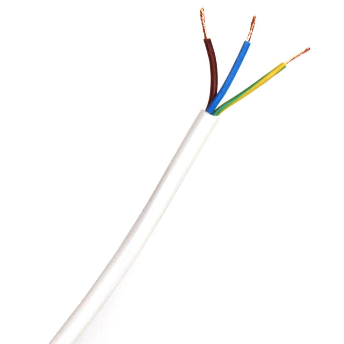 01680 2183Y 3 Core 0.5mm White, mtr