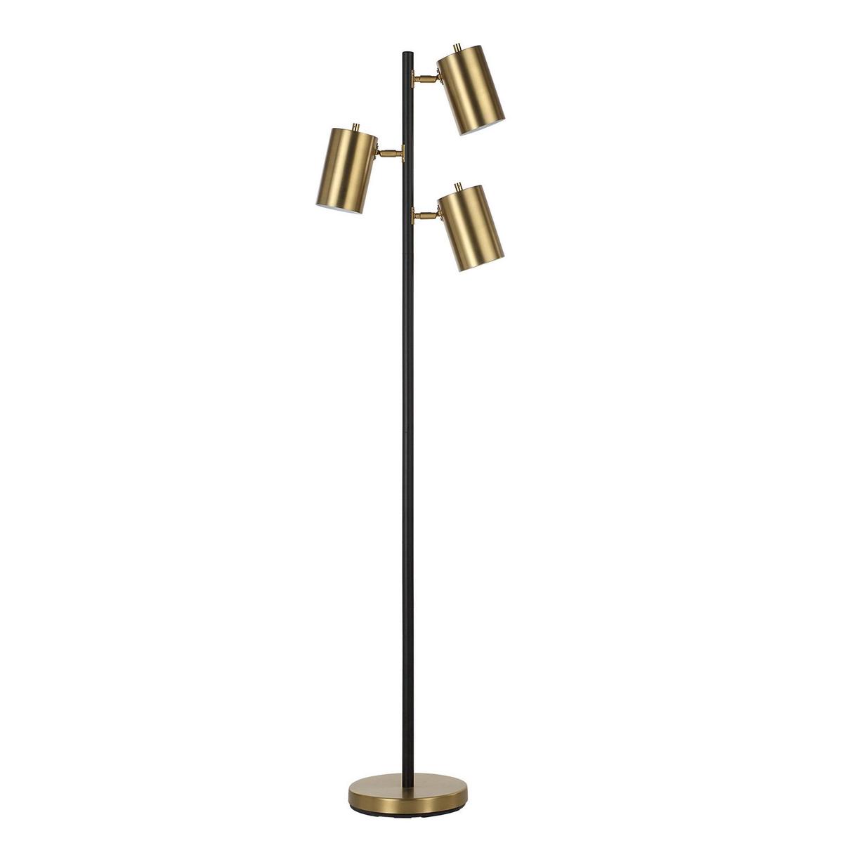 Meandros Three Light Floor Lamp Matte Black