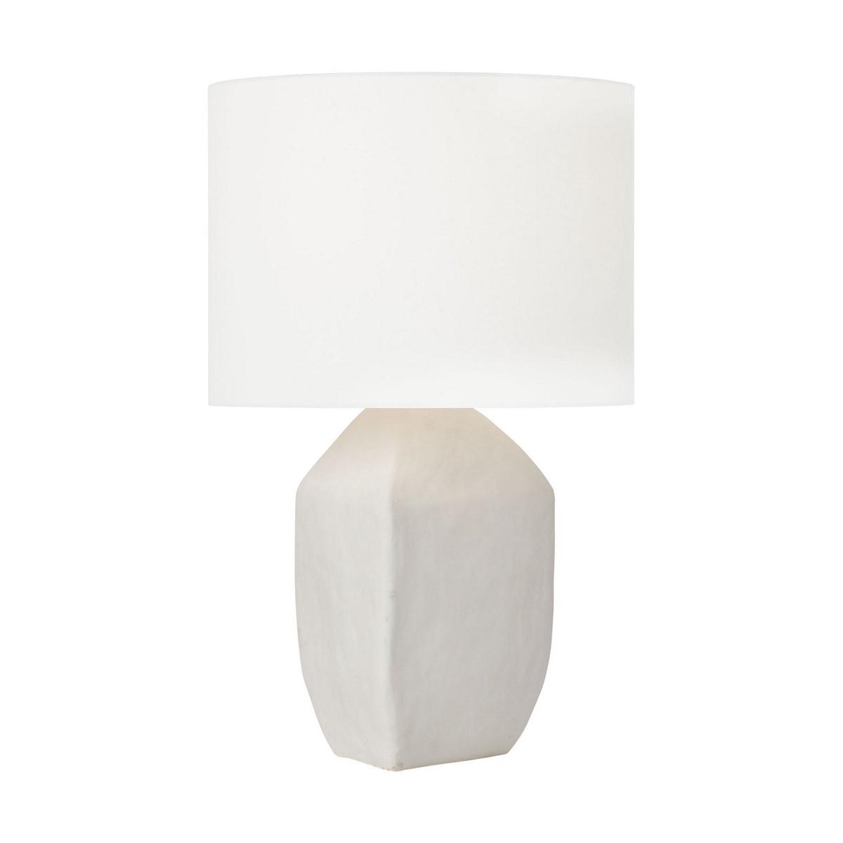 Sybert One Light Table Lamp Matte White Ceramic