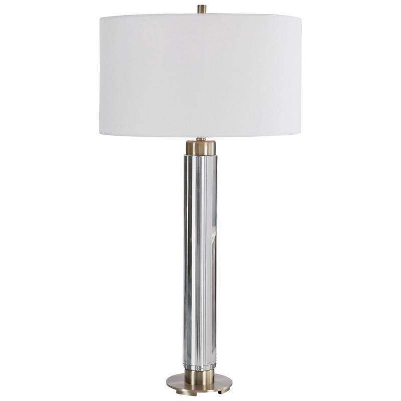 Uttermost 26361 One Light Table Lamp, Antique Brass