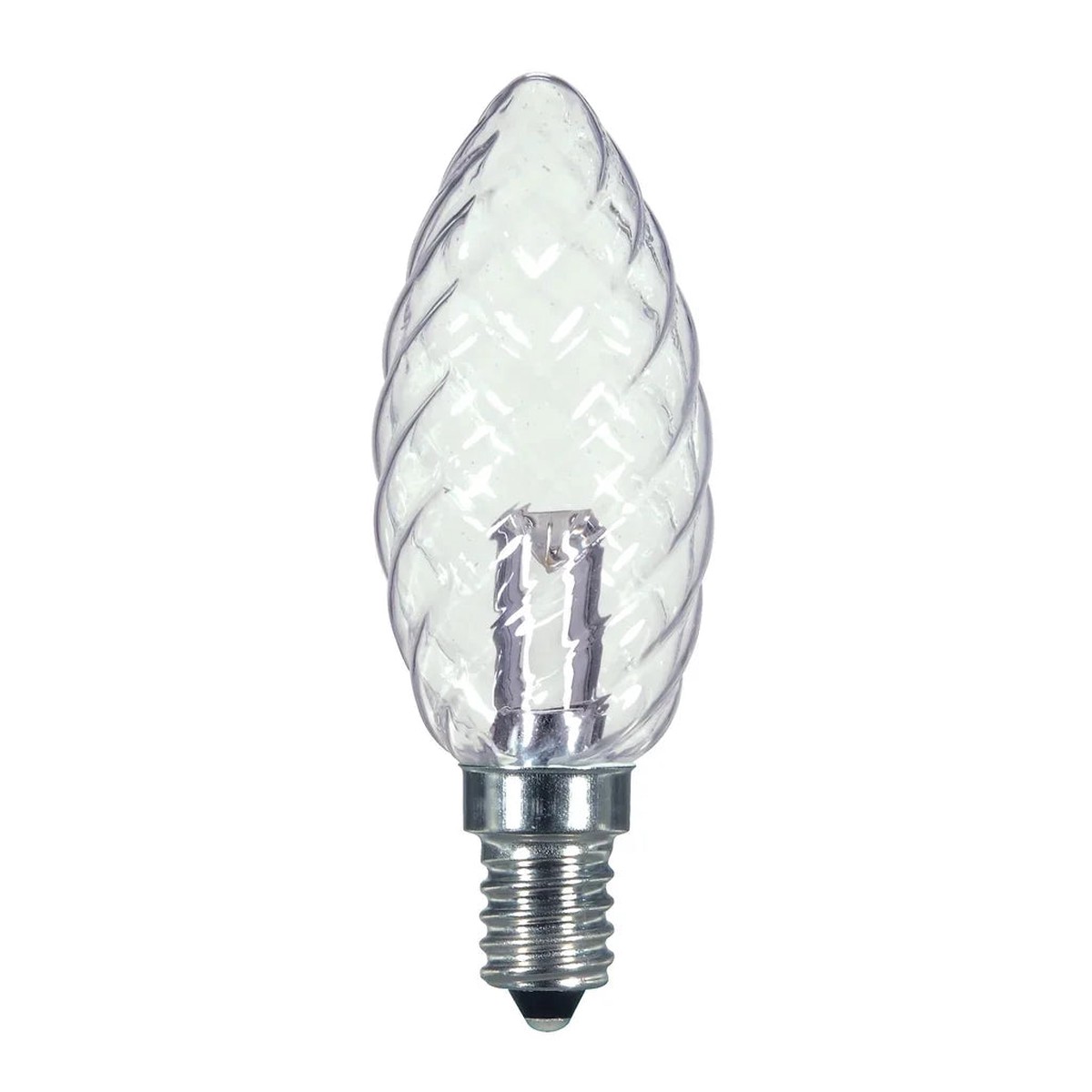 1 Watt LED - BA9 1/2 - Clear - 2700K - Candelabra base - 120 Volt - Carded - 12 Pack