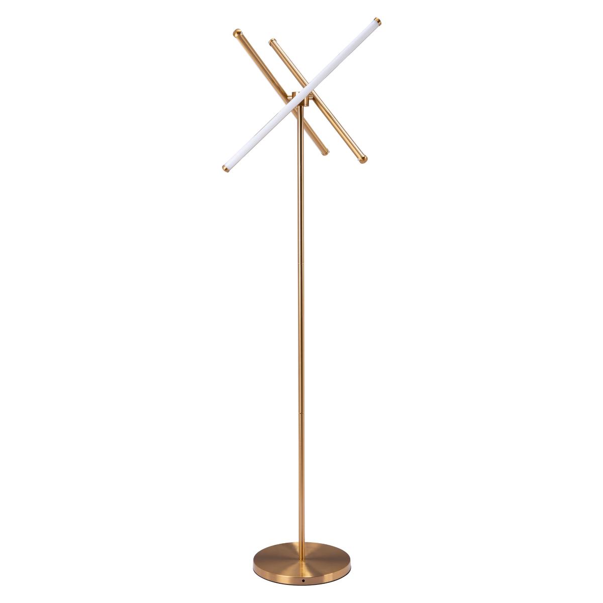 Zuo Garza 56140 Floor Lamp - Brass