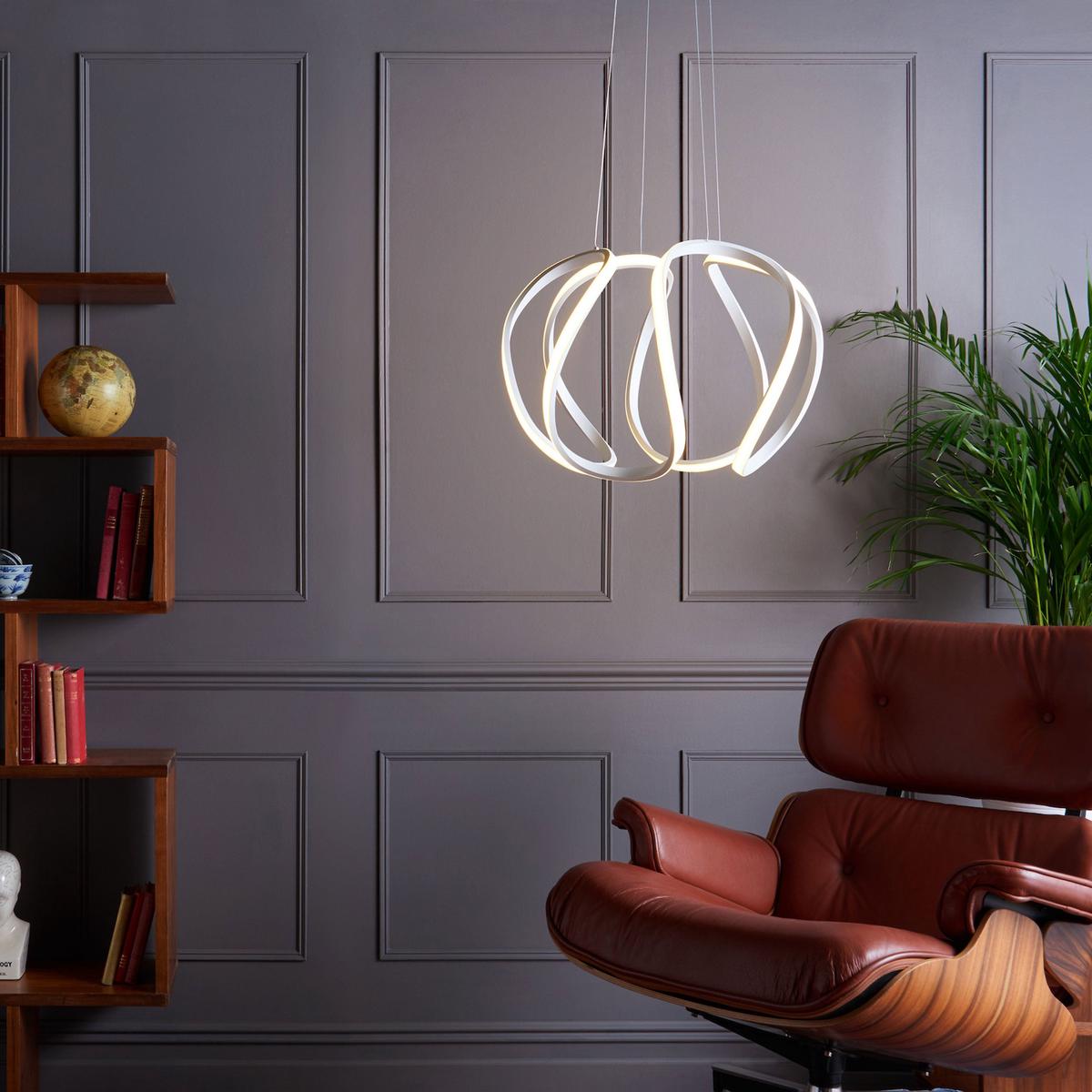 Alonsa LED Pendant Small in White