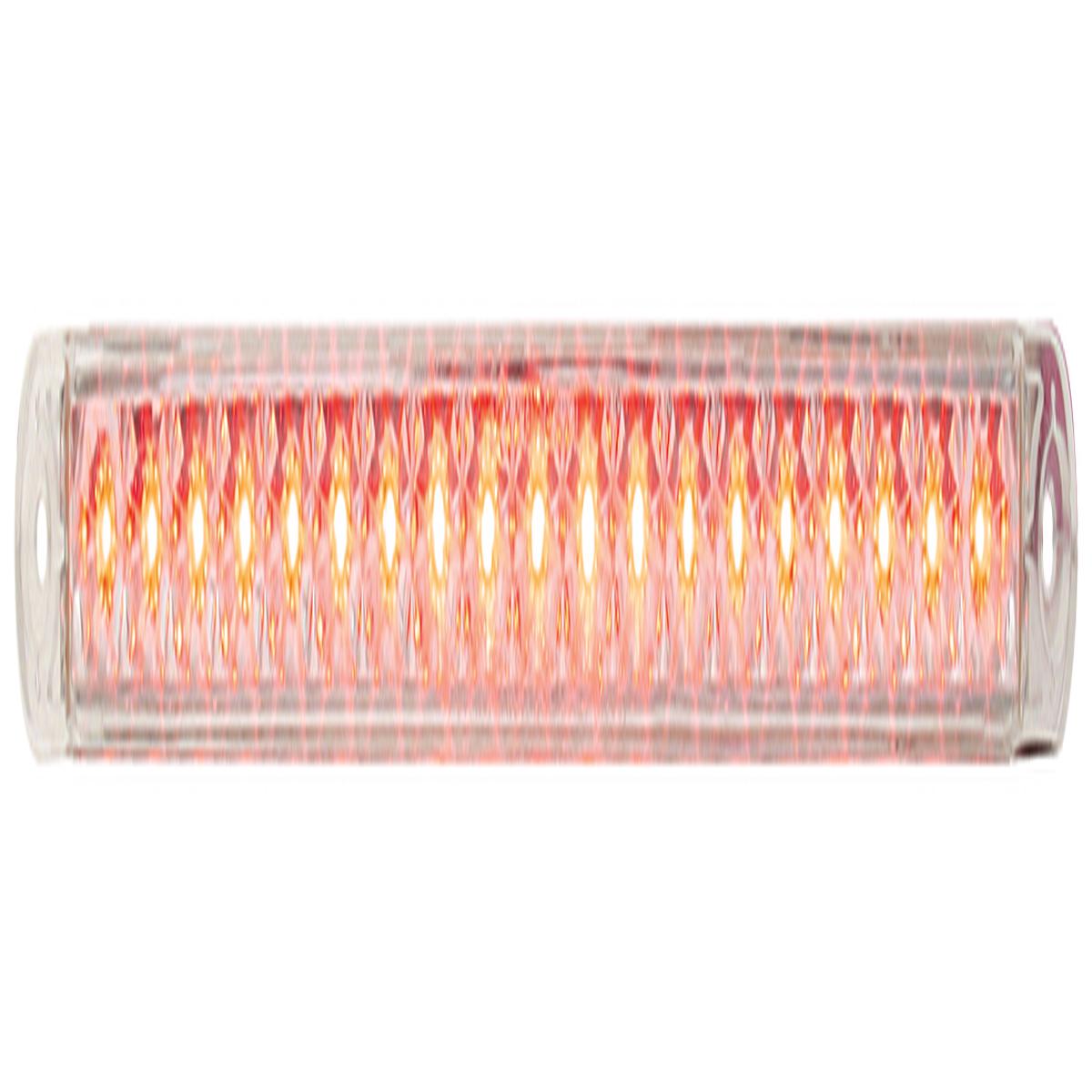 12 Flush Mount Dual Function LED Bar - Red LEDs / Clear Lens