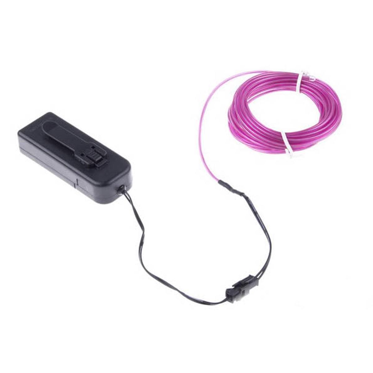02945 - EL WIRE PURPLE 2.3MM 3M WITH 3V BATTERY PACK INVERTER