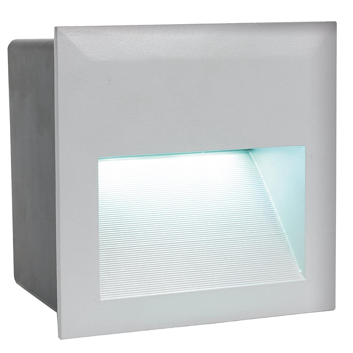 Zimba Exterior LED IP65 Square Recessed Wall Light