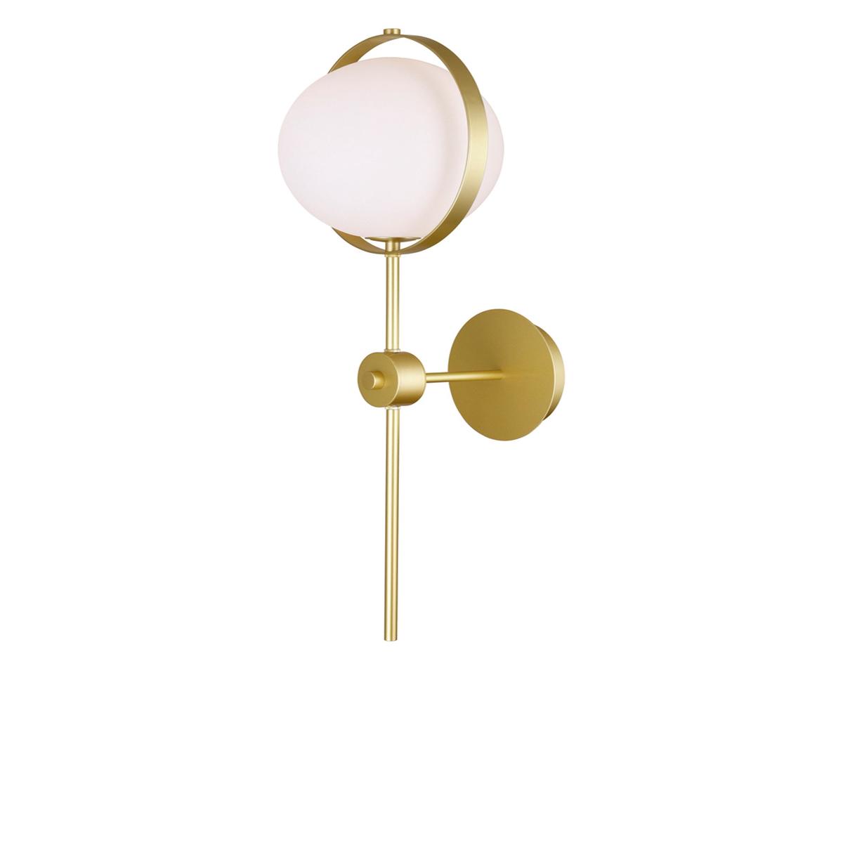 1153W10-1-169 Da Vinci 1 Light Wall Light With Brass Finish
