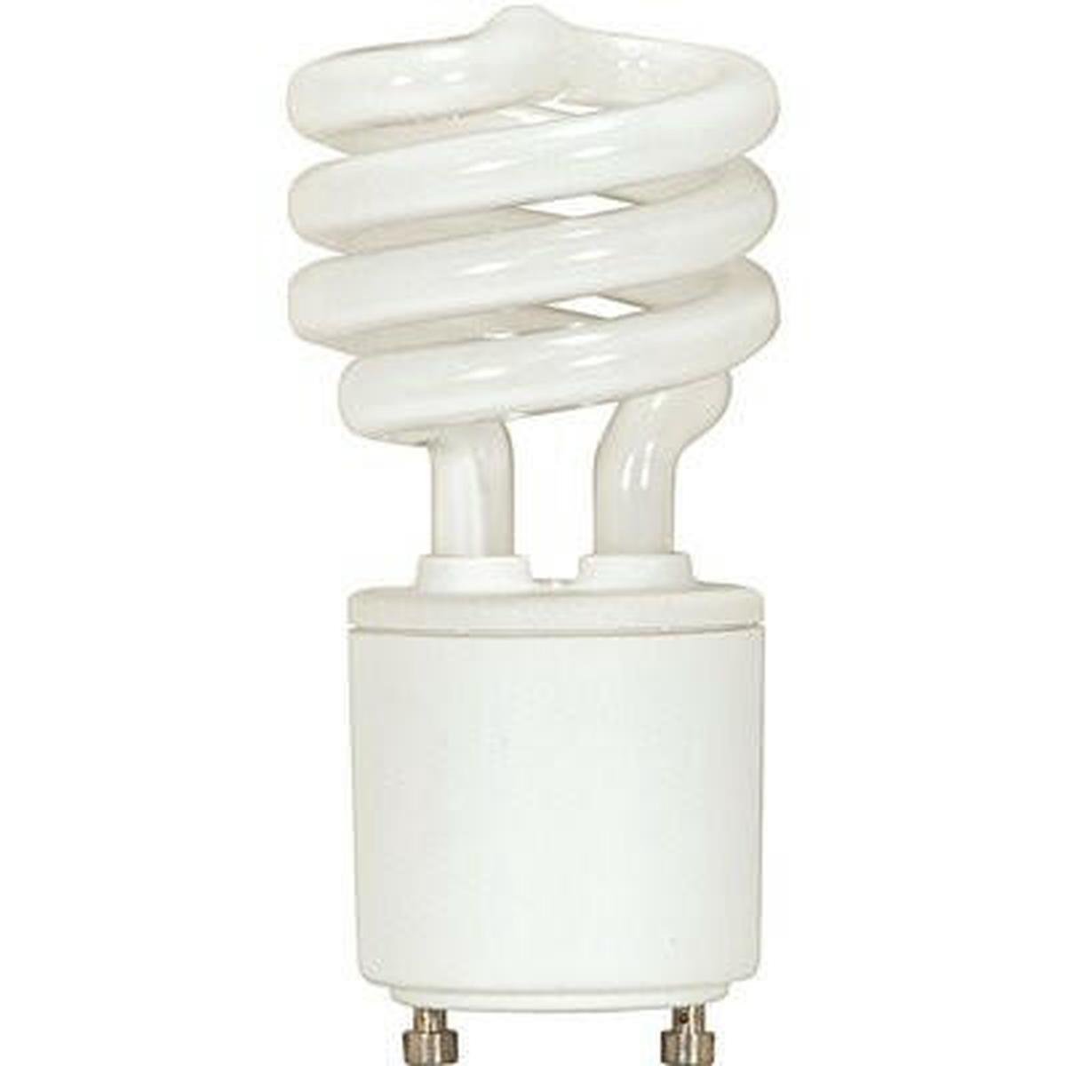 Satco 60-Watt Equivalent T2 Bi Pin GU24 Base CFL Light Bulb, Cool White