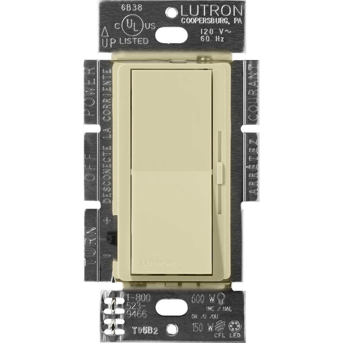 Lutron Diva Dimmer, 600VA, Magnetic Low-Voltage, Single-Pole, Sage, DVSCLV-600P-SA