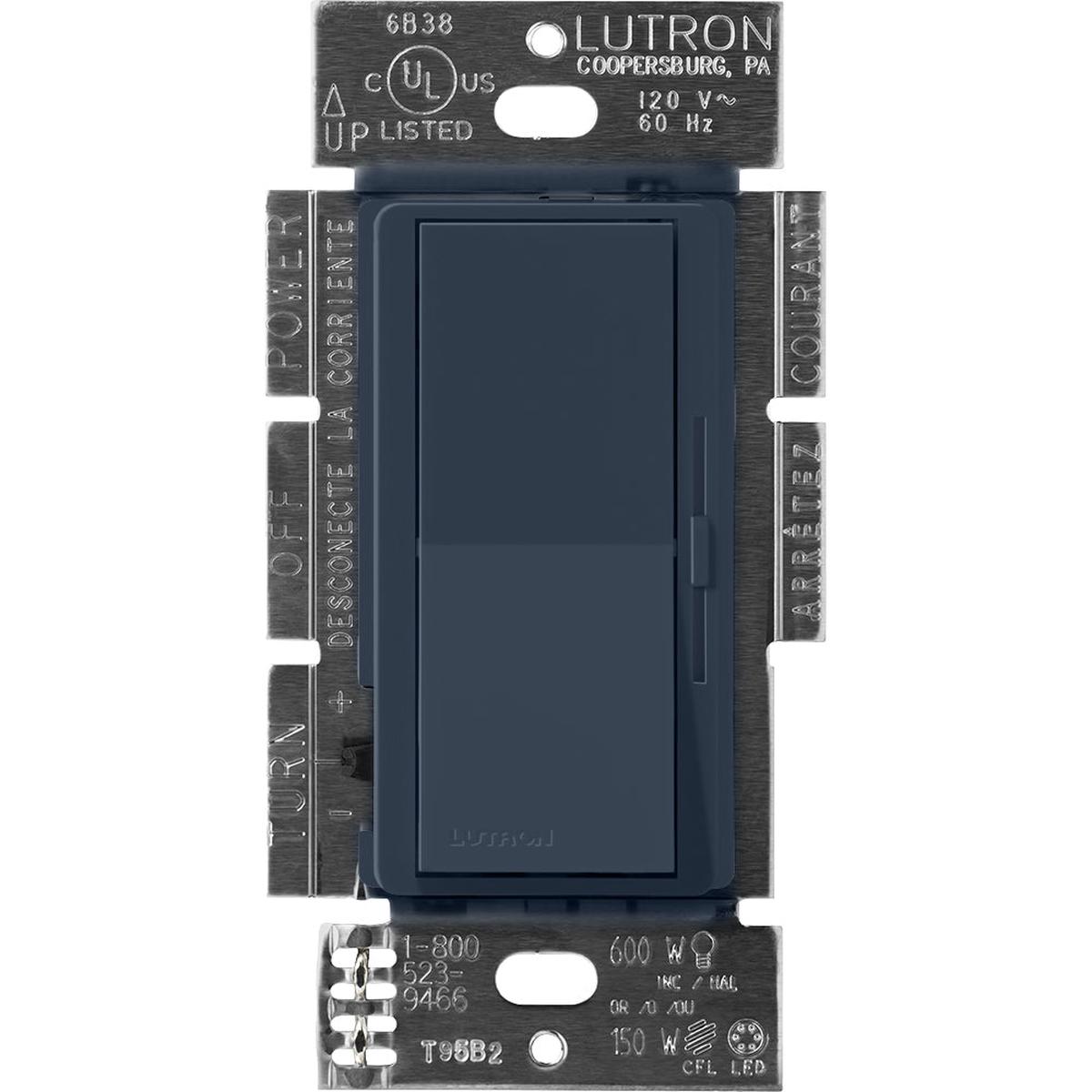 Lutron Diva Dimmer, 800W, Magnetic Low-Voltage, Single-Pole, Deep Sea, DVSCLV-10P-DE