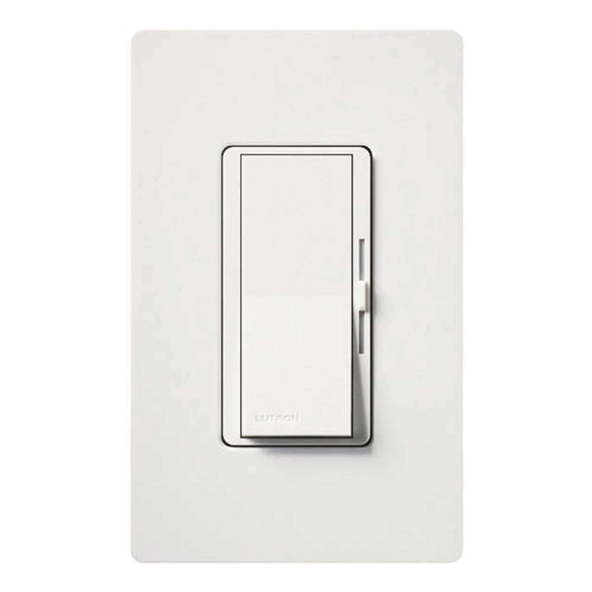 Lutron Diva ELV Dimmer, 300W, Single-Pole, 120V, White, DVELV-300PH-WH