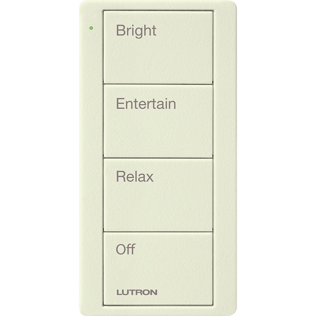 Lutron Pico 4-Button Wireless Scene Keypad, Any Room Engraving, Biscuit, PJ2-4B-TBI-P03