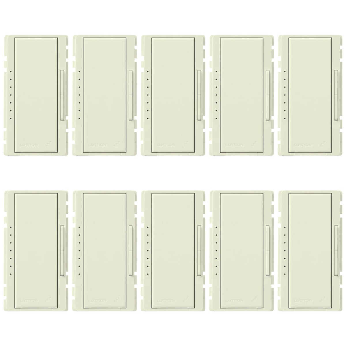 Lutron RadioRA 2 Replacement Button Kit, Dimmers, 10-Pack, Biscuit, RK-D-10-BI