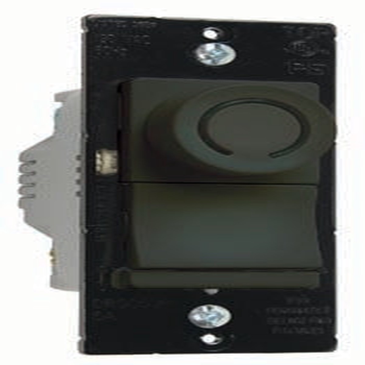 Wattstopper DR Series 450W CFL/LED, 700W Incandescent Rotary Dimmer, Single Pole/3-Way, Preset, Black, DRCL453PBK
